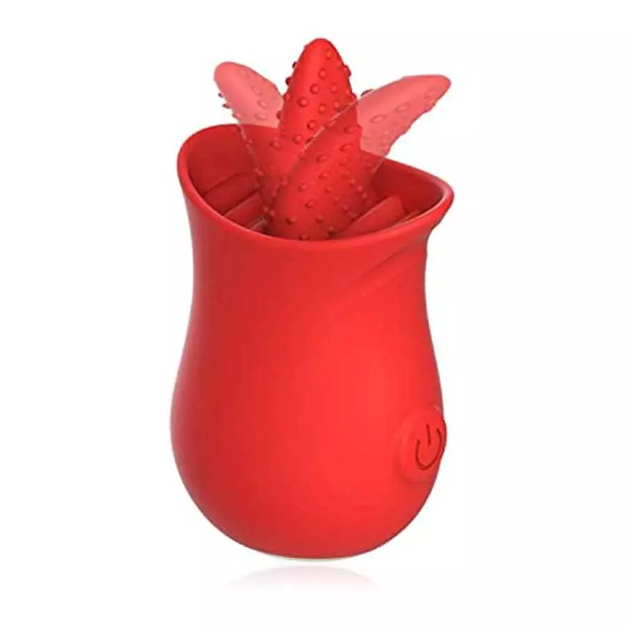 Clitoral Tongue Licking Toy for Women, Mini Clitoris Vibrator with 10 Modes, Breast Nipple Massager Oral Clit Stimulator for Wom