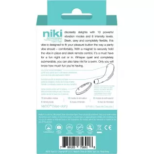 VeDO Niki Rechargeable Flexible Panty Vibe (Tease Me Turquoise) VeDO Niki Rechargeable Flexible Panty Vibe (Tease Me Turquoise)