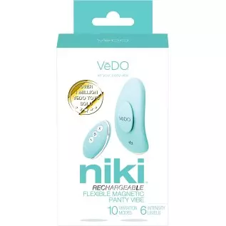 VeDO Niki Rechargeable Flexible Panty Vibe (Tease Me Turquoise) VeDO Niki Rechargeable Flexible Panty Vibe (Tease Me Turquoise)