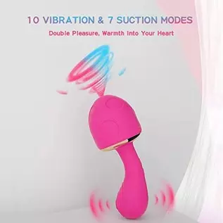 Siciley 5 in 1 Clitoral Sucking G Spot Stimulation Mushroom Vibrator, with Smart Constant Temperature Function, 10 Vibration & 7 Siciley 5 in 1 Clitoral Sucking G Spot Stimulation Mushroom Vibrator, with Smart Constant Temperature Function, 10 Vibration & 7