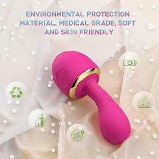 Siciley 5 in 1 Clitoral Sucking G Spot Stimulation Mushroom Vibrator, with Smart Constant Temperature Function, 10 Vibration & 7 Siciley 5 in 1 Clitoral Sucking G Spot Stimulation Mushroom Vibrator, with Smart Constant Temperature Function, 10 Vibration & 7