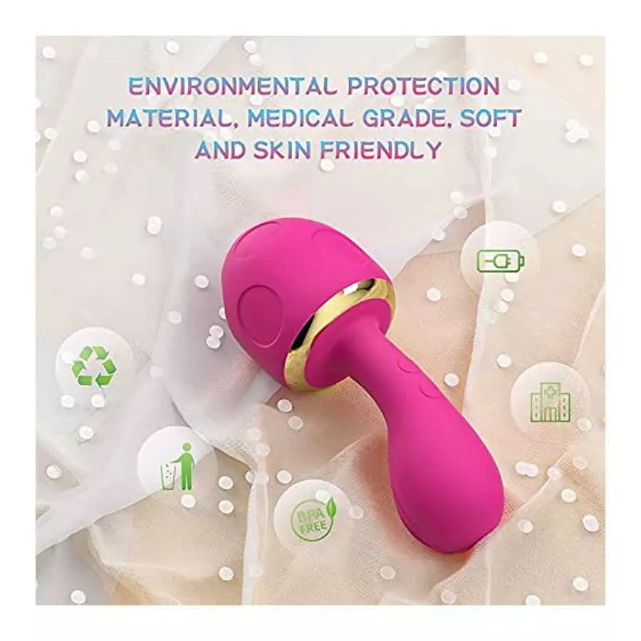 Siciley 5 in 1 Clitoral Sucking G Spot Stimulation Mushroom Vibrator, with Smart Constant Temperature Function, 10 Vibration & 7