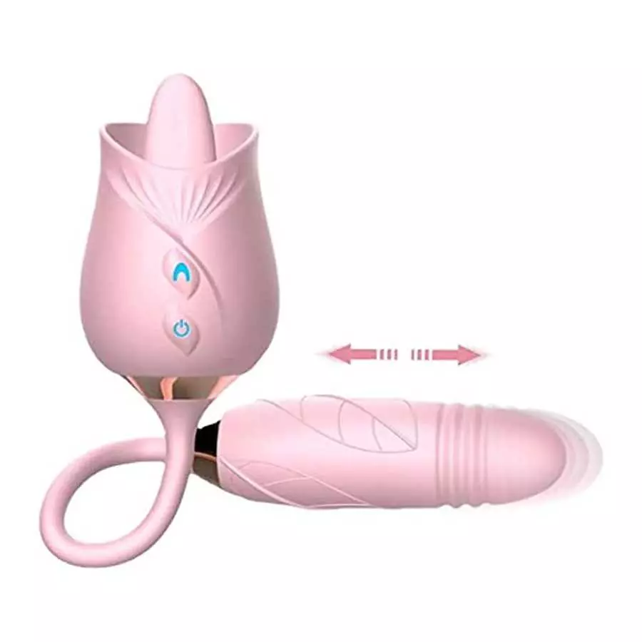 Dual Head Sex Tongue for Licking and Sucking, Rose Toy for Women , Clitorals Stimulator, Electric Women Relaxing Toy, Woman Suct