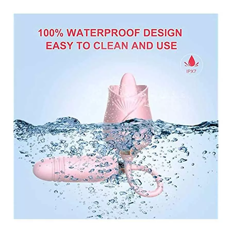Dual Head Sex Tongue for Licking and Sucking, Rose Toy for Women , Clitorals Stimulator, Electric Women Relaxing Toy, Woman Suct