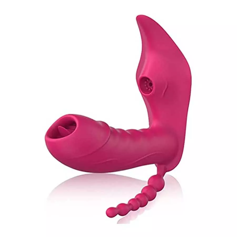 3 in 1 Dildo Vibrator for Women Adult Sex Toy G Clitoral Stimulator 10Sucking Modes+10licking &Vibration Modes-Waterproof Rechar