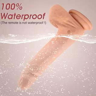 Realistic Thrusting Dildo Vibrator with Heating, 8.3" Liquid Silione Telescopic Penis with Strong Suction Cup for G-spot Clitora Realistic Thrusting Dildo Vibrator with Heating, 8.3" Liquid Silione Telescopic Penis with Strong Suction Cup for G-spot Clitora