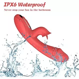 Clitoral G-Spot Vibrator Tongue Licking Toy for Women Pleasure,Waterproof Tongue Rose Sex Toy,Dildo Vibrator Rabbit Clitoris Sti