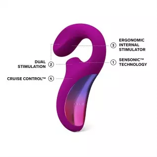LELO Enigma Cruise Dual Stimulator Waterproof Clitoral Vibrator with 8 Vibrating Patterns Rabbit Sex Toy Vibrator for Women, Dee LELO Enigma Cruise Dual Stimulator Waterproof Clitoral Vibrator with 8 Vibrating Patterns Rabbit Sex Toy Vibrator for Women, Dee