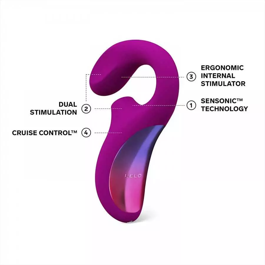 LELO Enigma Cruise Dual Stimulator Waterproof Clitoral Vibrator with 8 Vibrating Patterns Rabbit Sex Toy Vibrator for Women, Dee