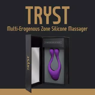 DOC JOHNSON Tryst Multi Erogenous Zone Massager – Purple DOC JOHNSON Tryst Multi Erogenous Zone Massager – Purple
