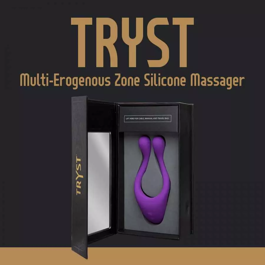 DOC JOHNSON Tryst Multi Erogenous Zone Massager – Purple