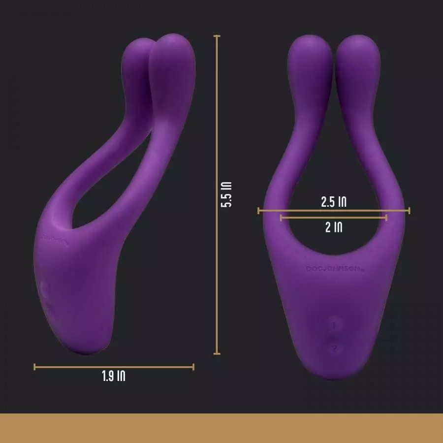 DOC JOHNSON Tryst Multi Erogenous Zone Massager – Purple