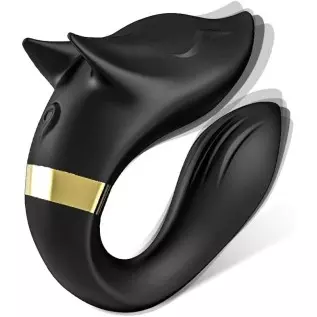 Couple Vibrator for G-spot & Clitoral with 9 Modes Powerful Vibration Patterns, Stimulator Clit， Nipples and Anal， USB Rechargea