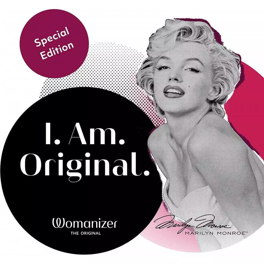 Womanizer x Marilyn Monroe™ Special Edition Pleasure Air Toy, Clitoral Suction Vibrator, Clitoral Stimulator, Clit Sucking Toy, 