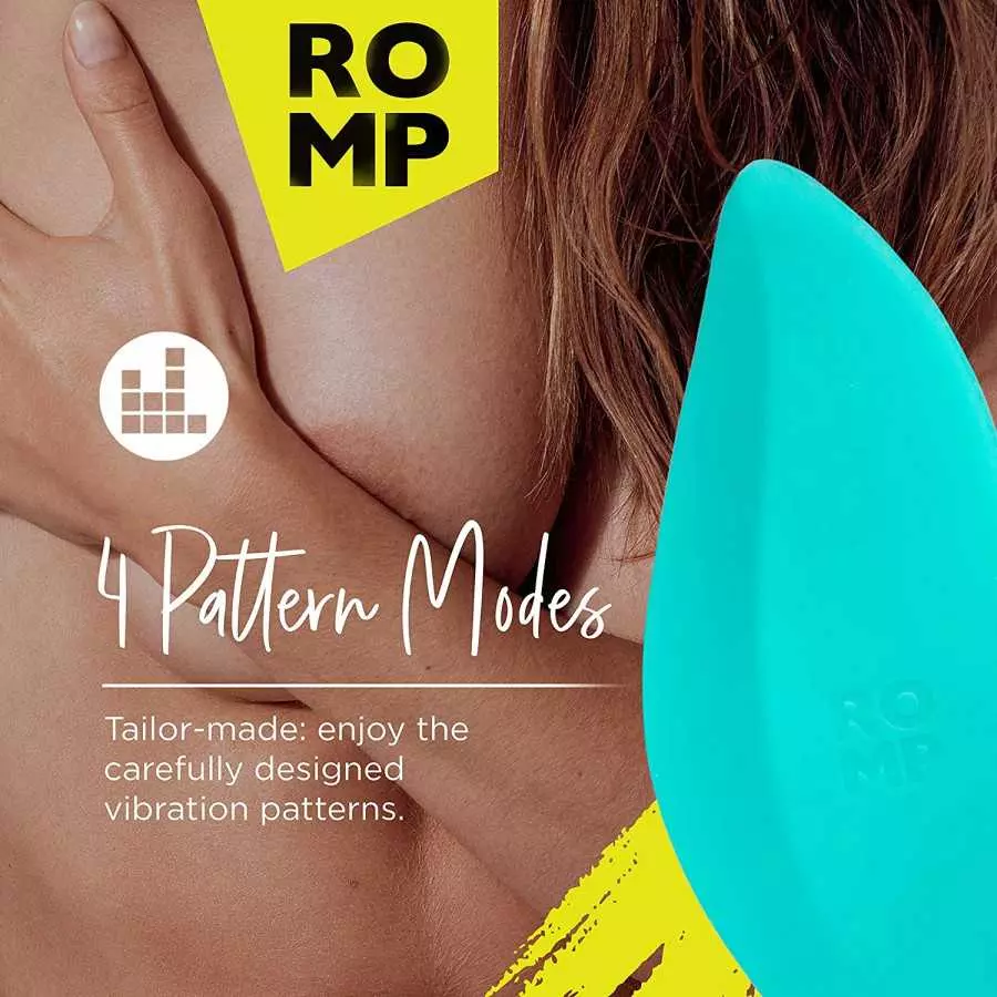 ROMP Wave Wearable Clitoral Vibrator - Vibrating Sex Toy for Her - Clit Stimulation Massager for Women - 6 Vibration Modes - Wat