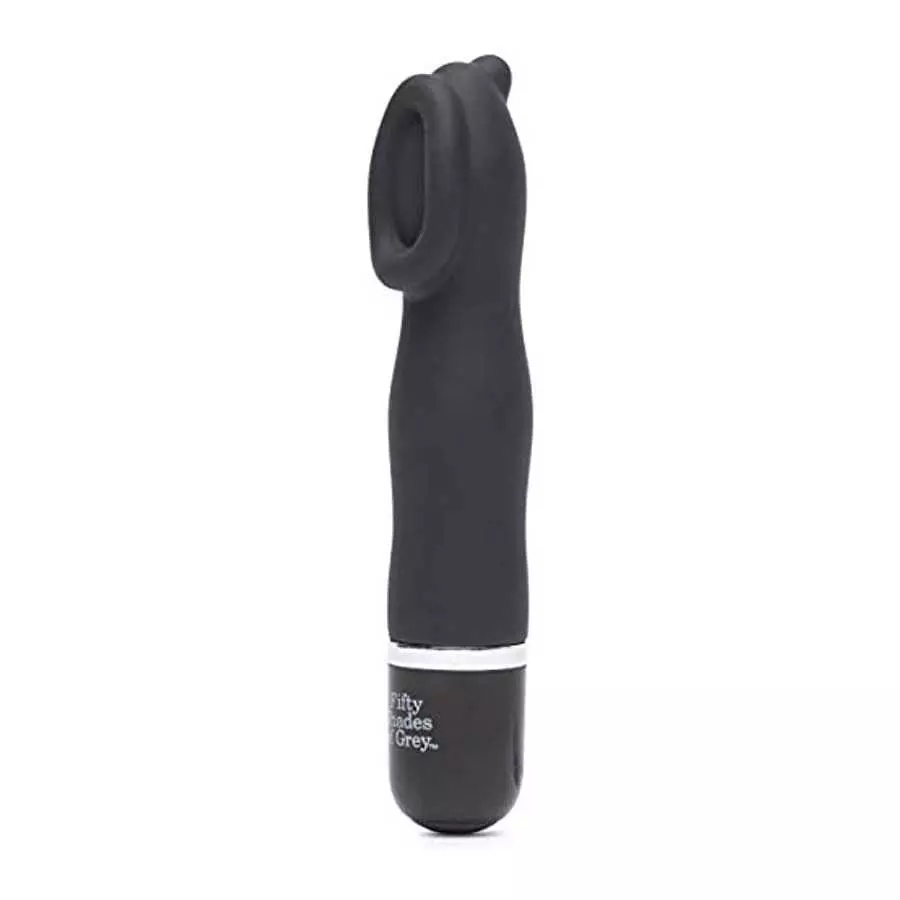 Fifty Shades of Grey Sweet Touch Black Mini Clitoral Vibrator - Waterproof with 10 Speeds and Patterns