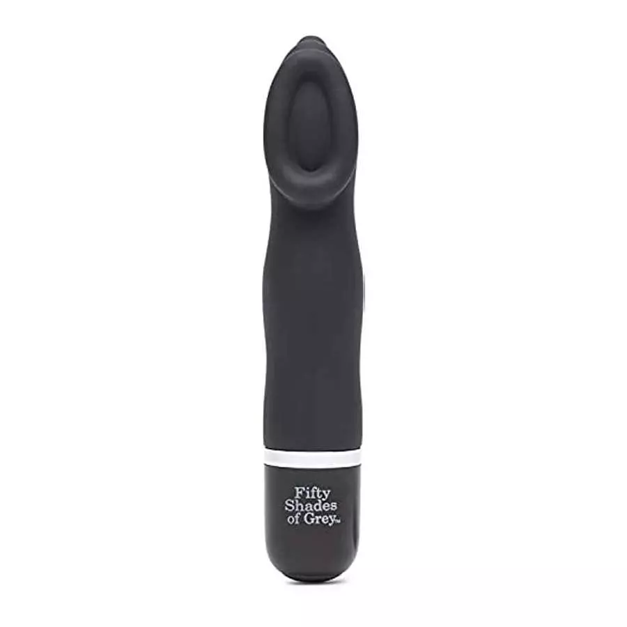 Fifty Shades of Grey Sweet Touch Black Mini Clitoral Vibrator - Waterproof with 10 Speeds and Patterns