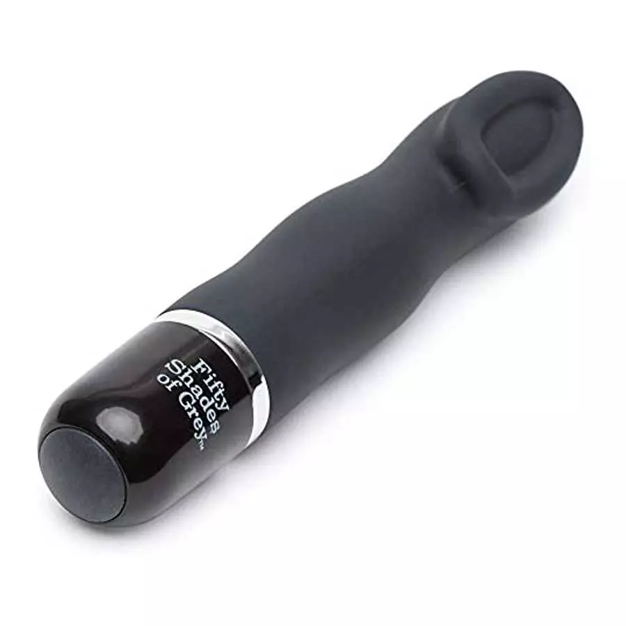 Fifty Shades of Grey Sweet Touch Black Mini Clitoral Vibrator - Waterproof with 10 Speeds and Patterns