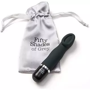 Fifty Shades of Grey Sweet Touch Black Mini Clitoral Vibrator - Waterproof with 10 Speeds and Patterns