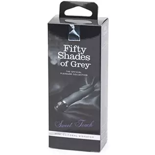 Fifty Shades of Grey Sweet Touch Black Mini Clitoral Vibrator - Waterproof with 10 Speeds and Patterns