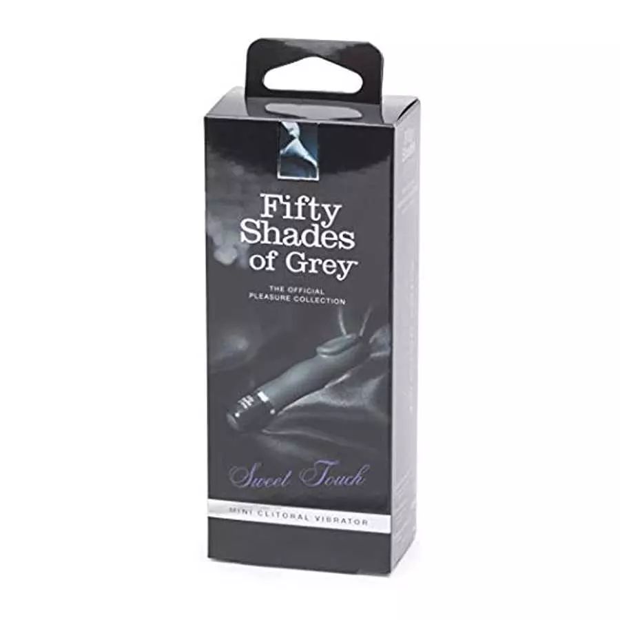 Fifty Shades of Grey Sweet Touch Black Mini Clitoral Vibrator - Waterproof with 10 Speeds and Patterns