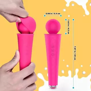 UTIMI Wand Personal Massager - Handheld Rechargeable Magic Waterproof Cordless Massager for Shoulder Neck Back Body Massage with