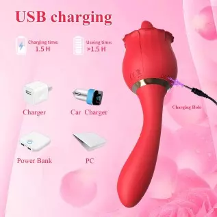 Rose Vibrator Sex Toys for Women Tongue Licking Clitoral Stimulator with 10 Modes & 20 Powerful Vibration G Spot Dildo Vibrators Rose Vibrator Sex Toys for Women Tongue Licking Clitoral Stimulator with 10 Modes & 20 Powerful Vibration G Spot Dildo Vibrators