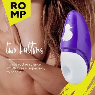 ROMP Free Clitoral Sucking Toy - Clit Stimulator with Travel Cover - Waterproof Clitoral Sucker Vibrator with 10 Intesity Levels ROMP Free Clitoral Sucking Toy - Clit Stimulator with Travel Cover - Waterproof Clitoral Sucker Vibrator with 10 Intesity Levels