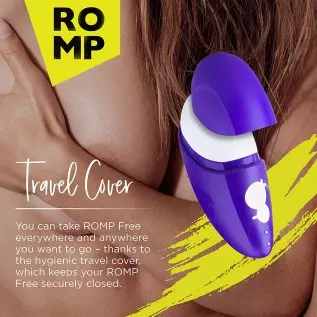 ROMP Free Clitoral Sucking Toy - Clit Stimulator with Travel Cover - Waterproof Clitoral Sucker Vibrator with 10 Intesity Levels ROMP Free Clitoral Sucking Toy - Clit Stimulator with Travel Cover - Waterproof Clitoral Sucker Vibrator with 10 Intesity Levels