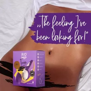 ROMP Free Clitoral Sucking Toy - Clit Stimulator with Travel Cover - Waterproof Clitoral Sucker Vibrator with 10 Intesity Levels ROMP Free Clitoral Sucking Toy - Clit Stimulator with Travel Cover - Waterproof Clitoral Sucker Vibrator with 10 Intesity Levels