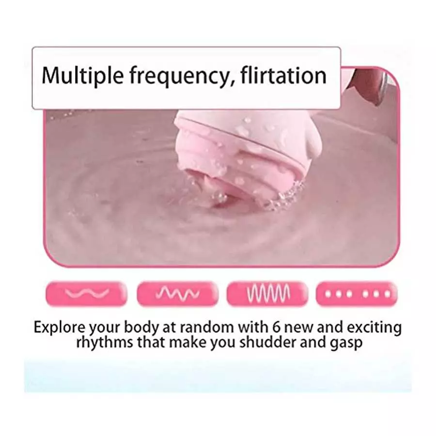 Dan&Dre Tongue Licking Vibrator for Women Clitoris and G-spot Vibrator Waterproof Clitoral Sucking Toy, Pink, Small pig