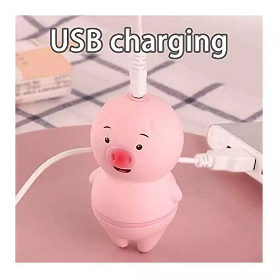 Dan&Dre Tongue Licking Vibrator for Women Clitoris and G-spot Vibrator Waterproof Clitoral Sucking Toy, Pink, Small pig