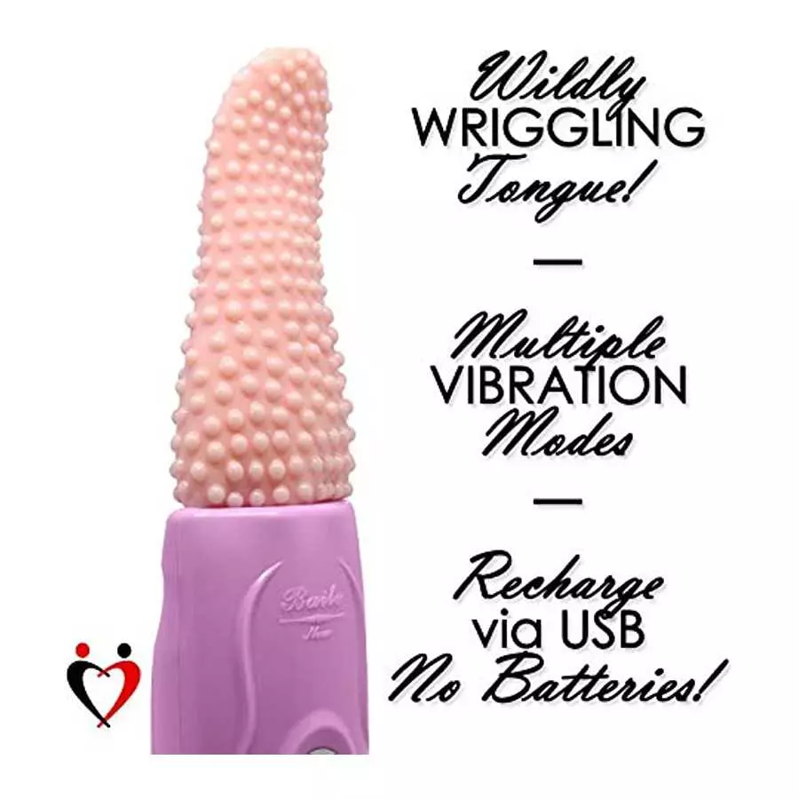 LeLuv Textured Tongue Vibrator Oral Pleasurer