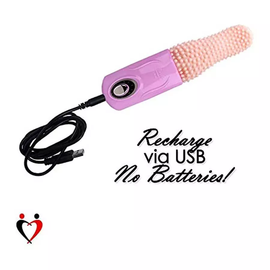 LeLuv Textured Tongue Vibrator Oral Pleasurer