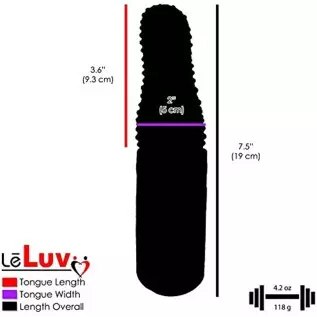 LeLuv Textured Tongue Vibrator Oral Pleasurer LeLuv Textured Tongue Vibrator Oral Pleasurer