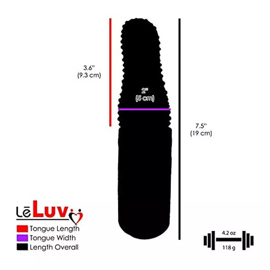 LeLuv Textured Tongue Vibrator Oral Pleasurer