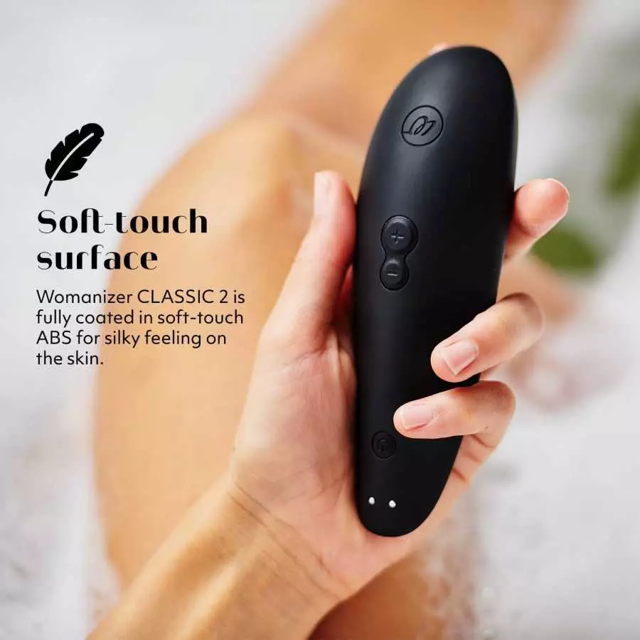Womanizer Classic 2 Clitoral Vibrator Clit Massaging Vibrating Massager Sex Toy for Women, Black