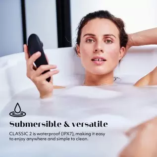 Womanizer Classic 2 Clitoral Vibrator Clit Massaging Vibrating Massager Sex Toy for Women, Black Womanizer Classic 2 Clitoral Vibrator Clit Massaging Vibrating Massager Sex Toy for Women, Black