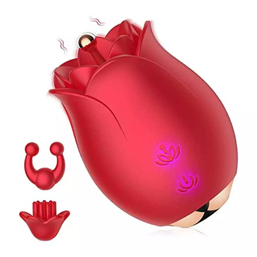 Sex Toy Vibrator Rose Vibrator for Women - MOMONII G Spot Dildo Vibrators with 10 Modes + High-Frequency Clitoral Clit Vibrating Sex Toy Vibrator Rose Vibrator for Women - MOMONII G Spot Dildo Vibrators with 10 Modes + High-Frequency Clitoral Clit Vibrating