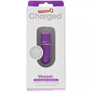 Screaming O Charged Vooom Rechargeable Bullet Vibe, Purple