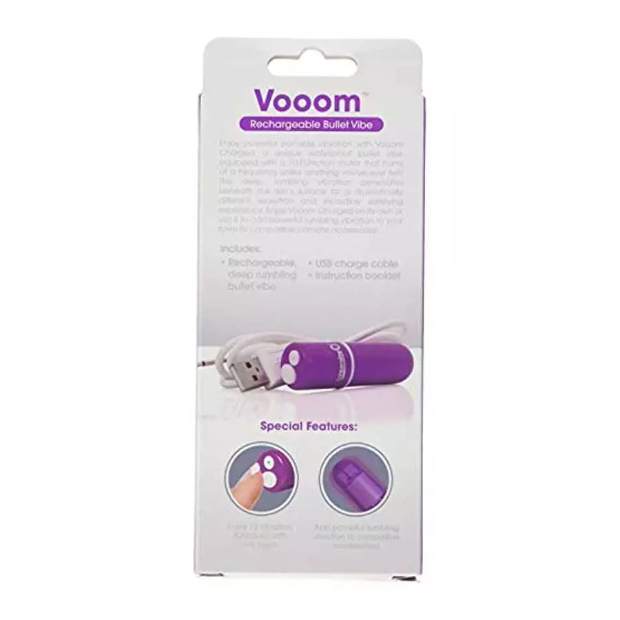 Screaming O Charged Vooom Rechargeable Bullet Vibe, Purple