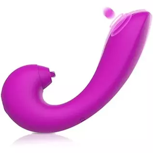 Gruseriour 3 in 1 Clitoral Licking G spot Flapping Vibrator - Adult Sex Toys for Women Deep Vagina Stimulation, Rechargeable & W
