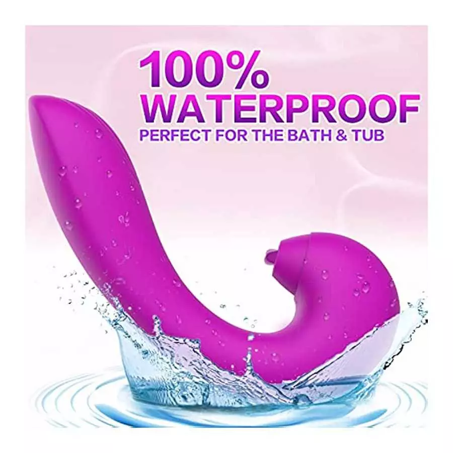 Gruseriour 3 in 1 Clitoral Licking G spot Flapping Vibrator - Adult Sex Toys for Women Deep Vagina Stimulation, Rechargeable & W