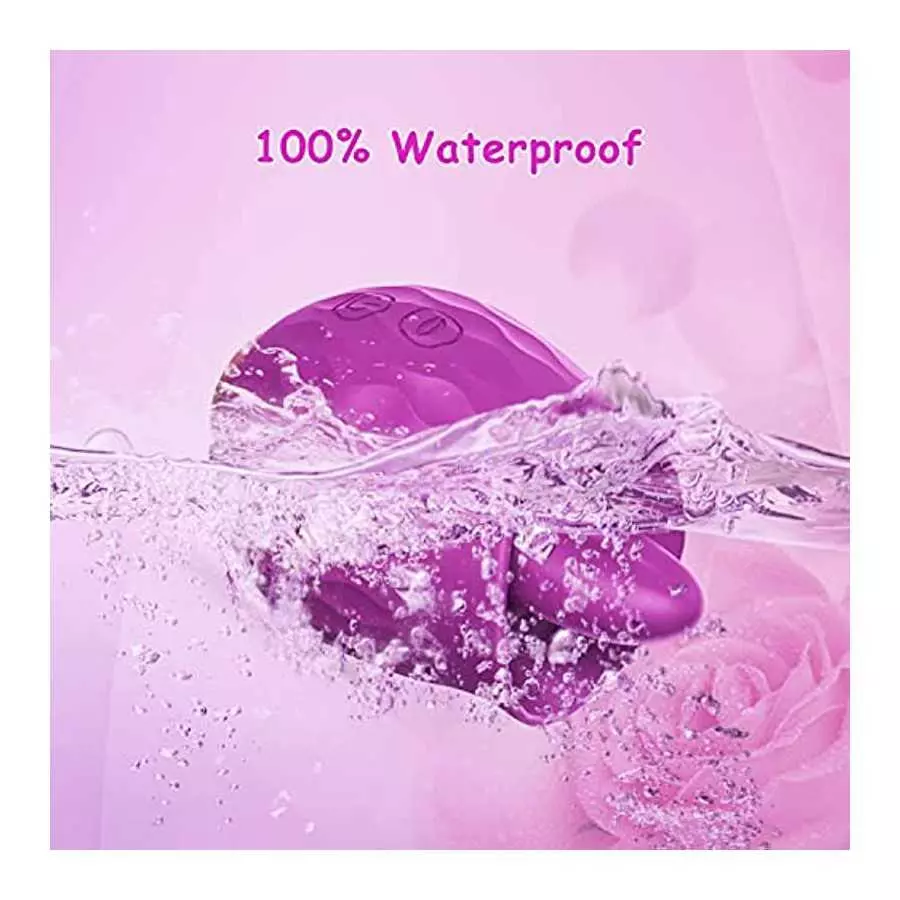 Rose Toy Vibrator for Women: Clitoral Tongue Licking Vibrator, Honnee 2 in 1 Clitoris Stimulator Nipple Massager with 10 Modes &