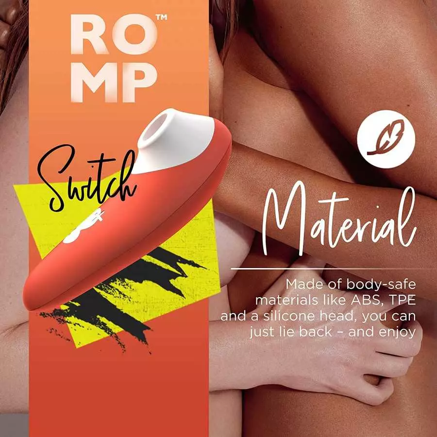 ROMP Switch Clitoral Sucking Toy - Clit Stimulator - Clit Sucker Vibrator with 6 Intesity Levels - Vibrating Adult Sex Toys for 