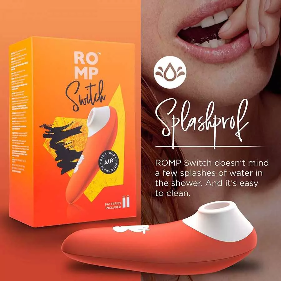 ROMP Switch Clitoral Sucking Toy - Clit Stimulator - Clit Sucker Vibrator with 6 Intesity Levels - Vibrating Adult Sex Toys for 