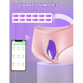 Vibrating Panties Wearable Panty Vibrator Sex Toy for Women with Wireless Remote Control Clit Vibrator Silicone 12 Vibration Pat