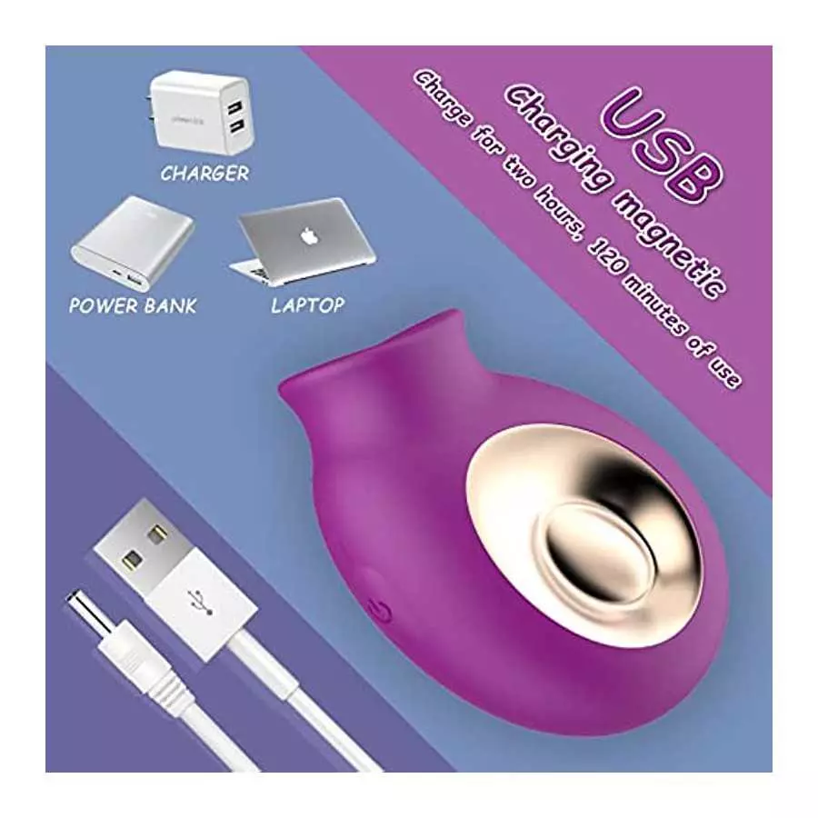 Rose Vibrator, Clitoral Nipple Anus Licking Tongue Vibrator with 2 Speeds & 5 Modes Powerful Stimulator-G spot Vibrators for Qui