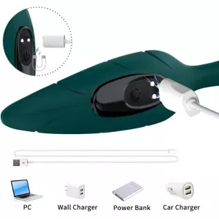 G-spot Vibrator, 9 Vibration Modes Dildo Nipples, Clitoral and Anal Stimulator, Waterproof Rechargeable, Adult Sex Toys for Wome