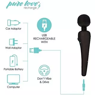 pure love Massage Wand, Personal Vibrator, Full Body Massager, Rechargeable & Waterproof, Handheld, Cordless, Powerful PowerBull pure love Massage Wand, Personal Vibrator, Full Body Massager, Rechargeable & Waterproof, Handheld, Cordless, Powerful PowerBull